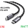 Cáp USB Type-C to Type-C 3.1 Gen1 dài 1M Ugreen 50477