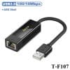 Dây chuyển đổi có chipset USB 2.0 sang RJ45 100Mbps dài 20cm JASOZ T-F107