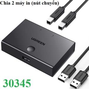 Bộ chia máy in 1 ra 2 cổng USB 2.0 Ugreen 30345